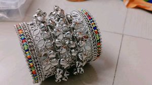 Silver Jingle Bangle