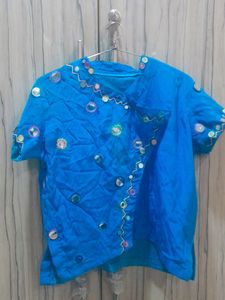 A Blue Colour Choli