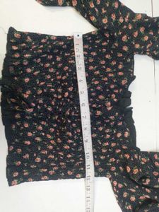 Black Floral Blouse