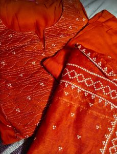 Elegant Rust Kurta Set