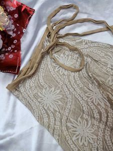 Beige Wrap Around Beach Wear Skirt🏖️