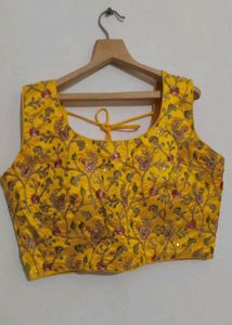 Yellow Embroidered Ethnic Skirt