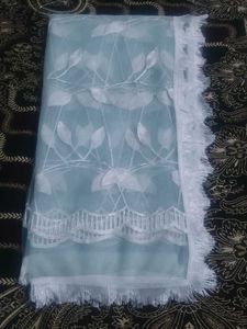 Embroidered Net Dupatta