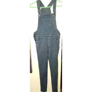 Gray Denim Overalls