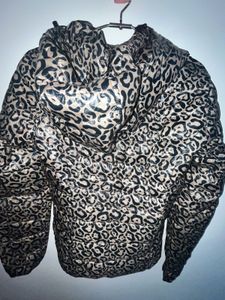 Leopard Print Puffer Jacket