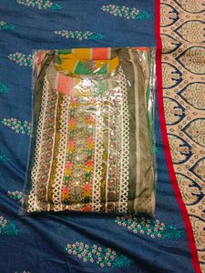 Brand New Striped Multicolor Kurta Set