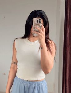 White Crop Top