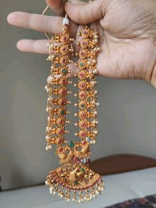 Jewellery Set - Long Haaram, Short Neclace, Jhumka