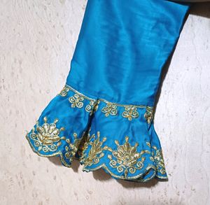 Blue Kurti-Salwar Set