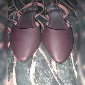 Brown Slingback Flats