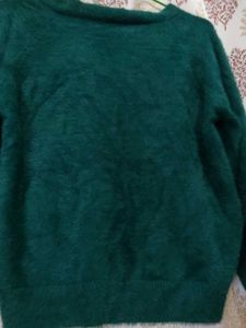Green Fuzzy Cardigan💚