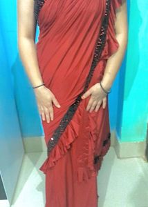 Ready To Wear Saree With Blouse And Petticoat