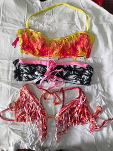 Fringe Bikini Set of 3