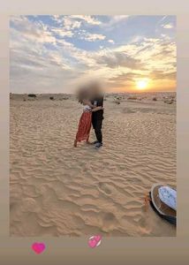 Red Floral Slit Skirt