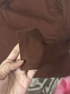 Brown Long Sleeve Top