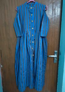 Blue Striped Kurti