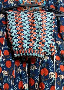 Embroidered Indian Frock Style Suit Set Size 44
