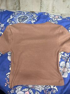 Ribbed Square Neck Top