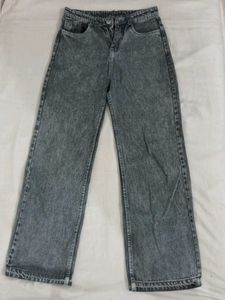 Acid Wash High-Waisted Jeans