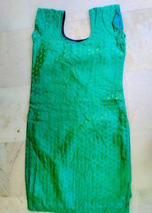 Green Dress Material