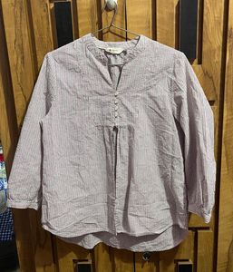 Striped Button-Down Top