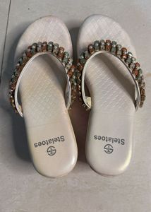 Stelatoes Embellished Flip Flops | Size - Euro 36