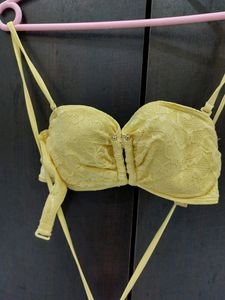 Prettty Yellow Padded Bra