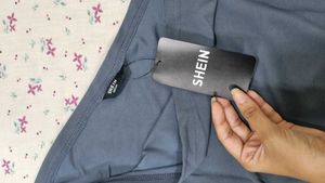 Stylish One shoulder Gray Top💗