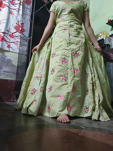 Full Heavy Embroidered Gown