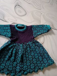 Please Help Me Kids Woolen Frock With Pant