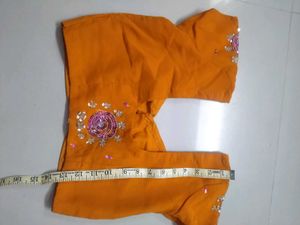 MUSTARD &amp; WINE COLOUR SAREE WITH SEQUENCE WORK