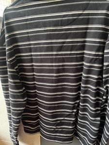 Zara Striped Long Sleeve Polo