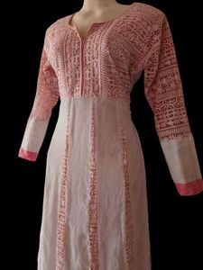 Pink Anarkali Kurta For Women