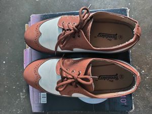 Roadster Brown&amp;White Colourblocked Platform Derbys