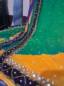 Pakistani Style Lace Elegant Ethnic Dupatta