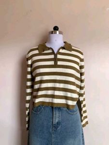 Striped Long Sleeve Top