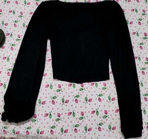 Korean Ruched Sweetheart Top