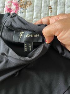 Modest Black High Neck Dress