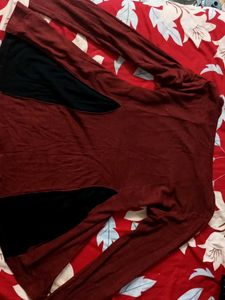 Maroon Long Sleeve Top