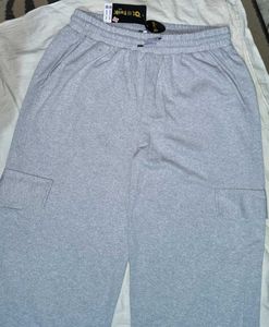 Grey Cargo Sweatpants