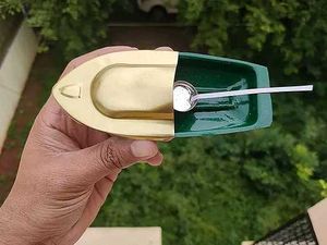 Plain Steam Powered Tin Boat Toy – Classic Retro