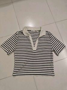 DEFACTO COLLAR CROP TOP