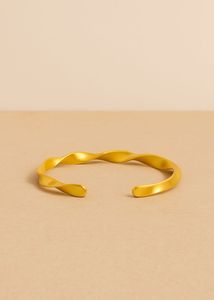 Anti Tarnished Twisted Gold Bracelet