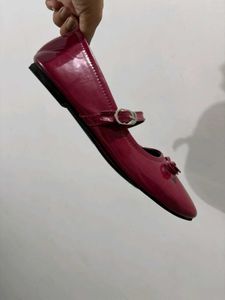 Cute wine red  Ballerina Flats