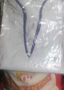 White And Purple Kurta