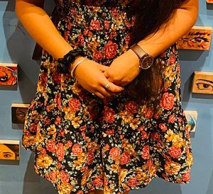 Floral Print Mini Dress