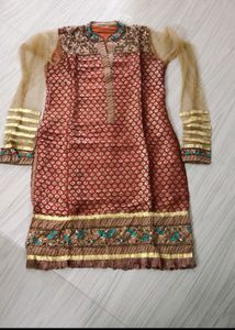Heavy Cutdana N Sequence Work Kurta Set