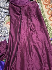 Elegant Purple Sequin Blouse