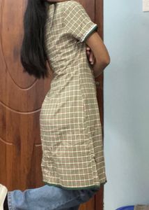Vintage Inspired Plaid Cheongsam Dress