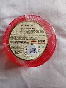 Khadi Natural Rose Geranium Soap
